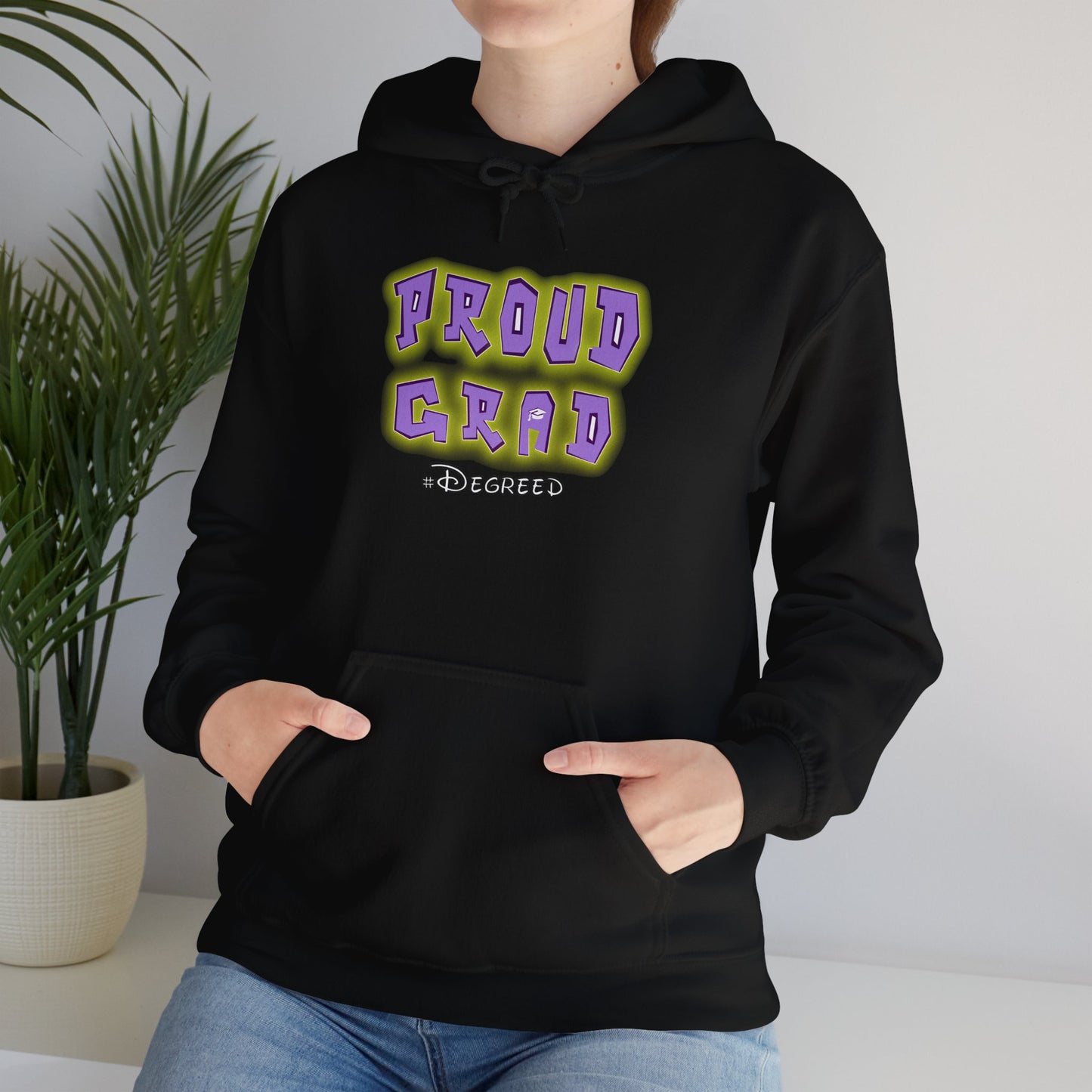 PROUD GRAD Hooded Sweatshirt - Celebrate Graduation in Style