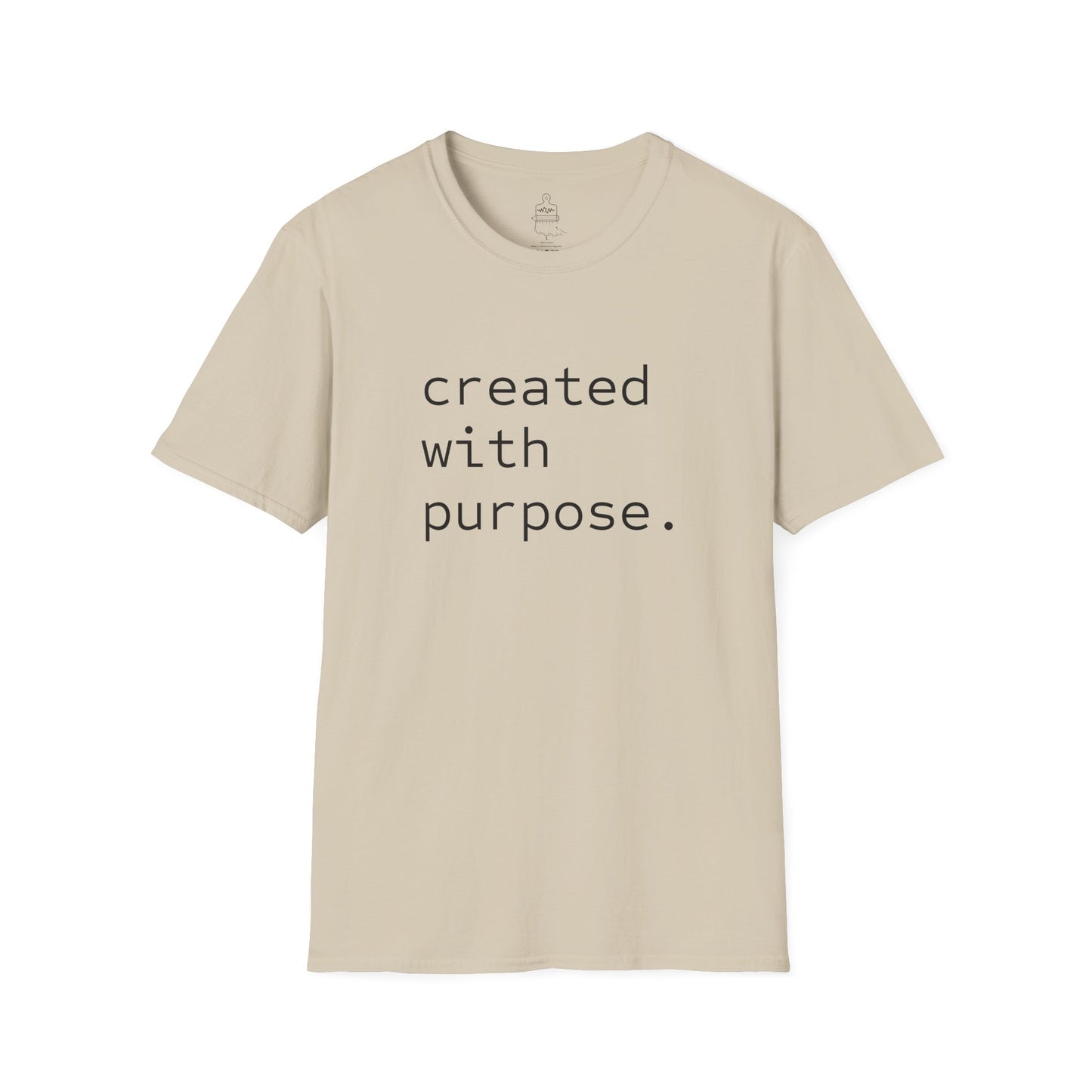 CREATED WITH PURPOSE Inspirational T-Shirt