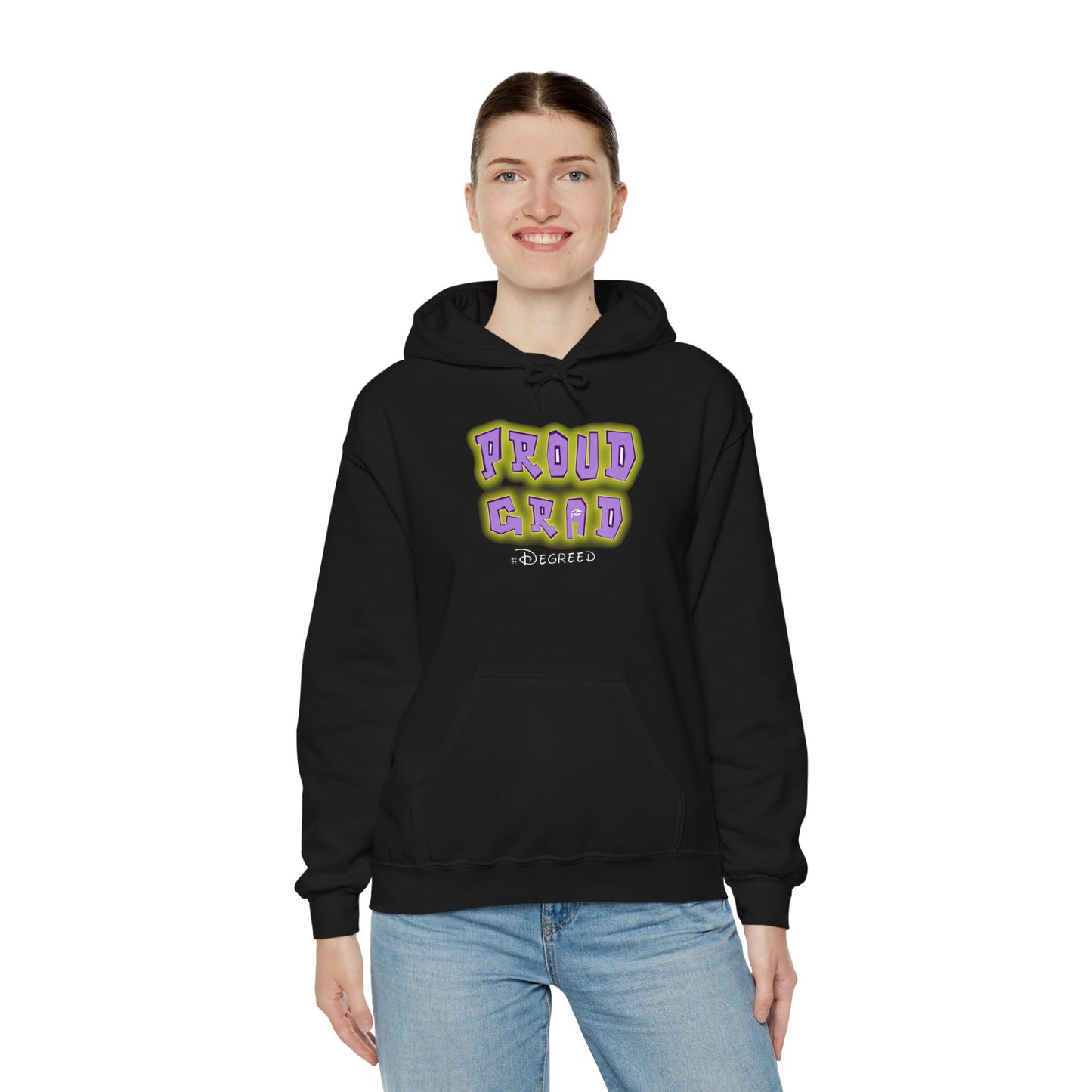 PROUD GRAD Hooded Sweatshirt - Celebrate Graduation in Style