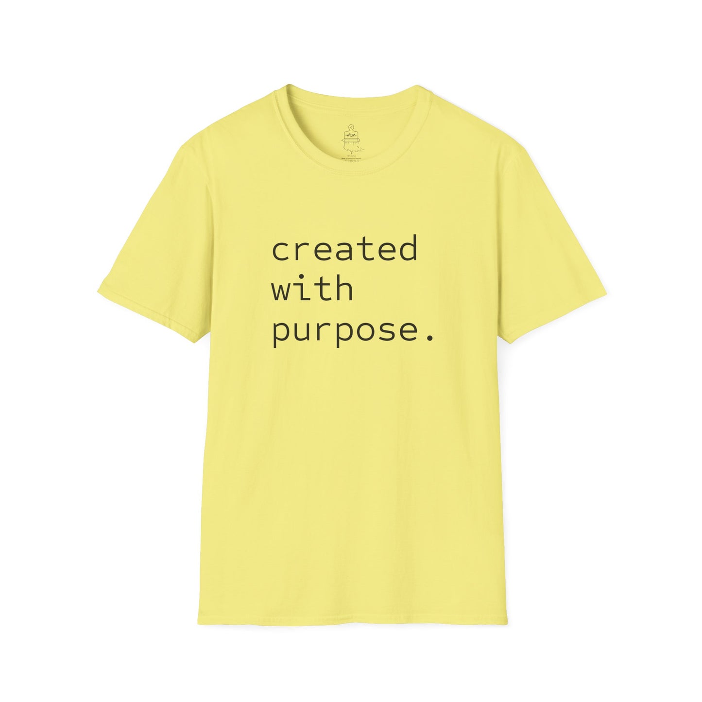 CREATED WITH PURPOSE Inspirational T-Shirt