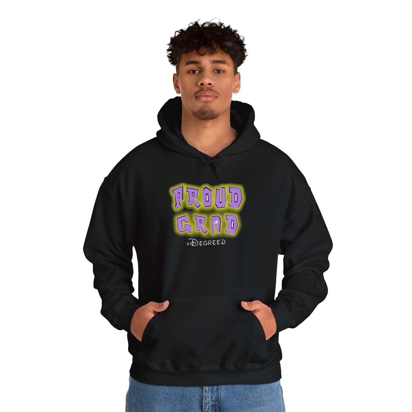 PROUD GRAD Hooded Sweatshirt - Celebrate Graduation in Style