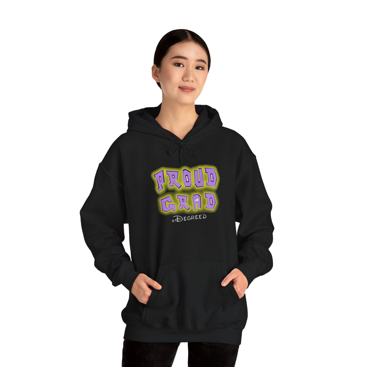 PROUD GRAD Hooded Sweatshirt - Celebrate Graduation in Style