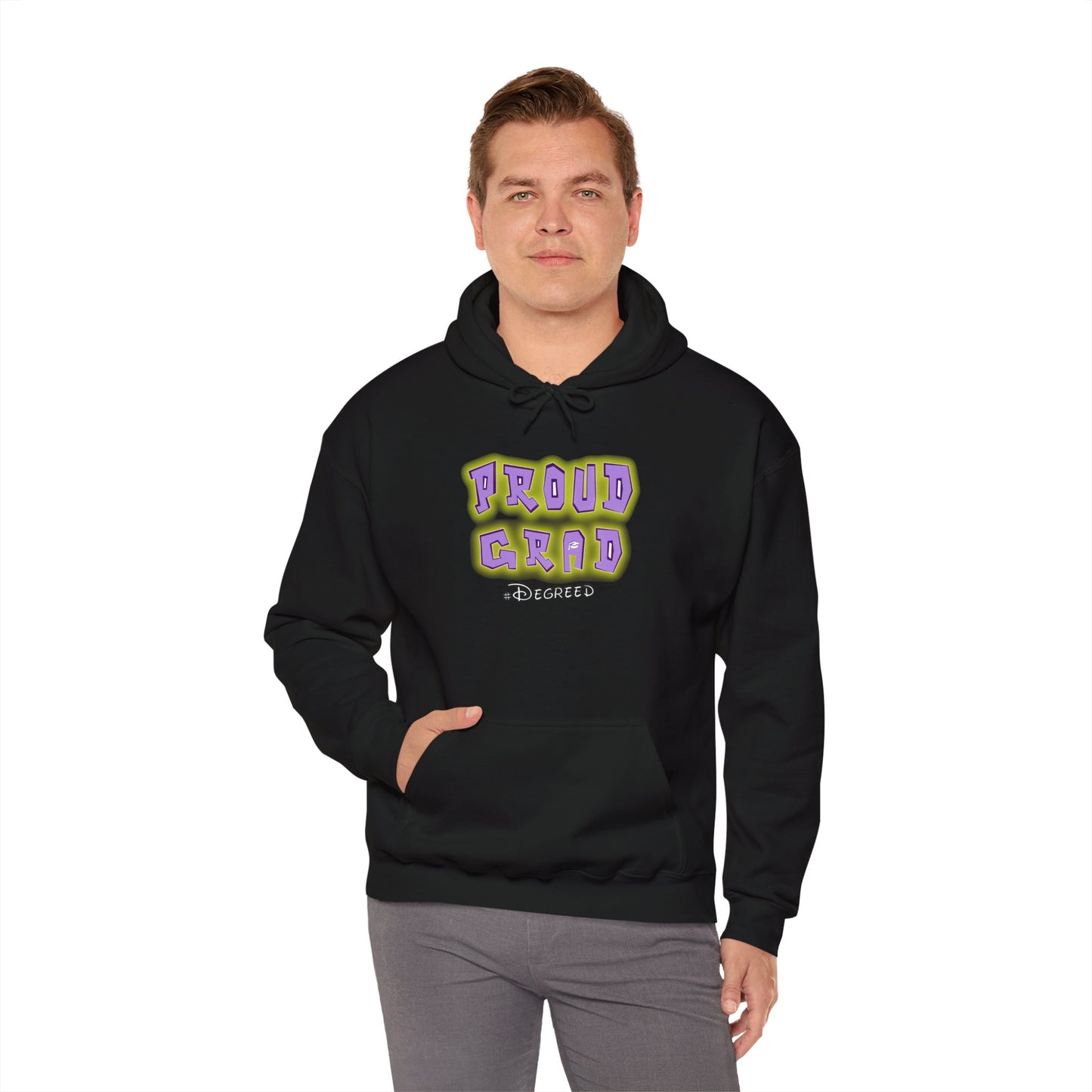 PROUD GRAD Hooded Sweatshirt - Celebrate Graduation in Style