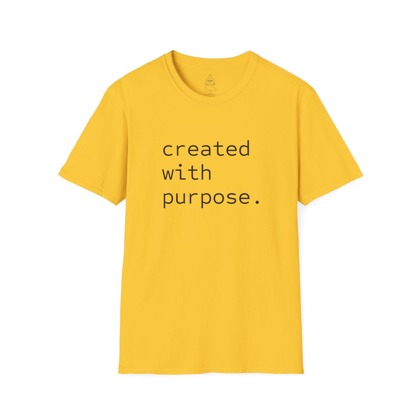 CREATED WITH PURPOSE Inspirational T-Shirt