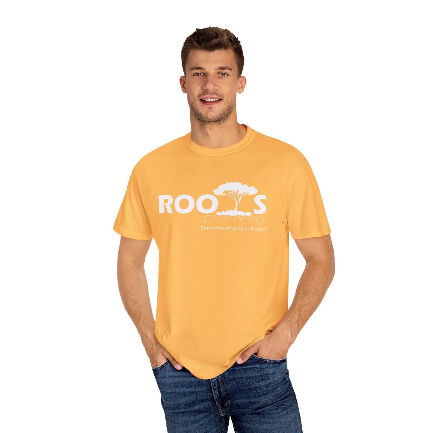 ROOTS Garment-Dyed T-Shirt | Comfortable Casual Wear | Ideal for Everyday Style and Gifting